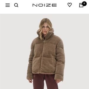 Noize faux shearling/teddy/vegan Sherpa winter jacket/puffer